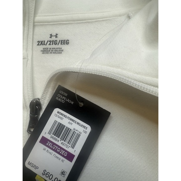 Under Armour NEW Women's UA Rival Fleece Pullover Sweatshirt ½ Zip plus Size 2XL - Picture 5 of 9